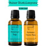 Biberiye Yağı ve Portakal Kabuğu Uçucu Yağı (10ML + 10 Ml)- %100 Saf Seyreltilmemiş - 100 ml