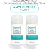 Bibimcos Madeca Shower Filter 160G - Cilt Nemlendirici ve Besleyici Duş Filtresi 2\'li (4 Aylık Paket)