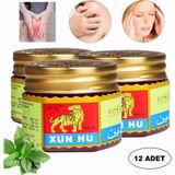 Bibizde Çin Yağı Xun Hu Tiger Balm Kaplan Masaj Kremi 12 Adet