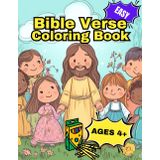 Bible Verse Coloring Book for Kids: Easy Scripture Memory Building Activity for Girls and Boys Ages 4-10