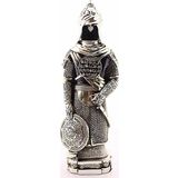 Biblo 3 Boyut Büyük Boy Zırhlı Cevşen Ayetli Asker Gümüş Polyester Üzerine Metal Kaplama Biblo 32 Cm