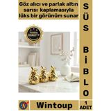 #Biblo Dekoratif Modern Lüks Gold Obje Armut Tasarımlı Ev Ofis Süsü Parlak Altın Küçük Seramik Biblo