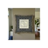 biblo home Taşlı Polyester Standart Priz Çerçevesi Tekli Prizlik 3 Adet