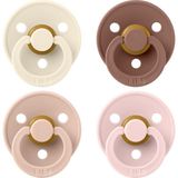 Bibs 4lü Emzik Seti - Ivory/blush/woodc./blossom - 0 - 6 Ay - Çok Renkli