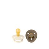 Bibs Colour 2'li 0-6 Ay Ivory Dark Oak Kauçuk Emzik