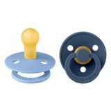Bibs Colour Kauçuk Sky Blue Steel Blue 0-6 Ay Emzik