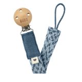 Bibs Paci Braid Petrol Baby Blue Emzik