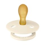 Bibs Simetrik Kauçuk Ivory 6-18 Ay Bej Emzik