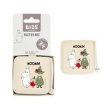 BIBS x Moomins Emzik Kutusu Askılı Paci Tutucu ve Sterilizatör kılıfı.%100 BPA İçermeyen Gıda Sınıfı Malzeme - Fildişi