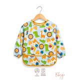 Bibygo Uzun Kollu Giyilebilir Funny Animals Desen Sıvı Geçirmez Aktivite Ve Mama Önlüğü 6-24 Ay