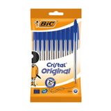Bic 1.00 Mavi Tükenmez Kalem Cristal Original 10'lu Poşet
