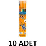 Bic 10 Adet Evolution Kuru Boya Kalemi 12+1'li Metal Tüp