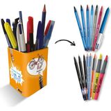 Bic 15 Parça Ev Ofis Kalem Seti Renkli Kalemler ve Kalemlik ile Kullanıma Hazır