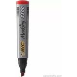 Bic 2300 Kesik Uçlu Kırmızı Permanent Marker Kalem