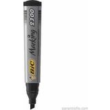 Bic 2300 Kesik Uçlu Siyah Permanent Marker Kalem