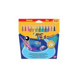 BIC 3'lü paket 12 adet çocuk keçeli kalem, XL renkli, büyük, konik uç, 12 renk