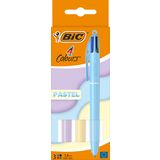 Bic 4 Colour Pastel 4 Renkli 3'Lu Tukenmez Kalem Seti Pastel