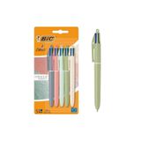 Bic 4 Colours Mineral Tones 4 Renkli Tükenmez Kalem 1.0 mm 5'li Set