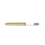 Bic 4 Colours Shine 4 Renk Tükenmez Kalem Altın Gövde