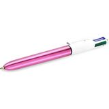 Bic 4 Colours Shine 4 Tükenmez Kalem Pembe Gövde