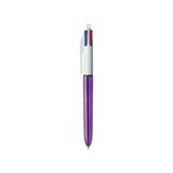 Bic 4 Colours Shine Gövde Tükenmez Kalem Mor 12'li
