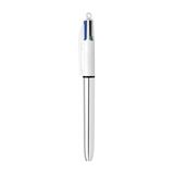 Bic 4 Colours Shine Tükenmez Kalem Gümüş Gövde Renkli Yazım İçin