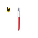 Bic 4 Colours Shine Tükenmez Kalem, Metalik Kırmızı, 4 Renk (Mavi, Siyah, Yeşil, Kırmızı)