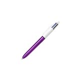 Bic 4 Renk Shine Metalik Tükenmez Kalem, 1.0 mm, Mor