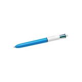 Bic 4 Renk Tükenmez Kalem 1.0Mm Uç, Tek Kalemde Mavi, Kırmızı, Yeşil Ve Siyah Renkler (1 Adet)