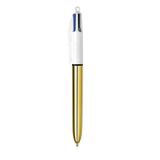 Bic 4 Renkli Tükenmez Kalem Shine Altın