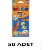 Bic 50 Adet Evolution Kuru Boya 12`li