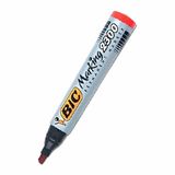 Bic 8209243 2300 Kesik Uçlu Kırmızı Markör Kalem