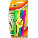 Bic 824757-951473 Brite Liner Grip 4'lü Karışık Fosforlu Kalem Set