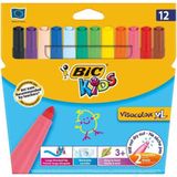 Bic 829007 Visa 12 Renk Jumbo Keçeli Boya Kalemi