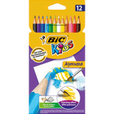 Bic 857561 Aquacouleur 12 Renk Tam Boy Kuru-Sulu Boya Kalemi