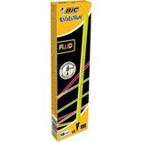 Bic 940757 12'li Kurşun Kalem Evo Fluo Siyah Renk Ahşap İçermeyen Dayanıklı Kalem