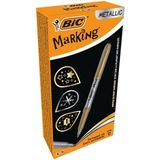 Bic 950466 Altın Gümüş 12'li Marking Kalem