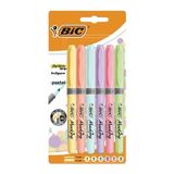 Bic 992561 Marking Grip Pastel Renkler Fosforlu Kalem 6 lı Blister Set