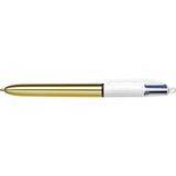 BIC Altın Gövde 4 Colours Shine Tükenmez Kalem Orta Uçlu Kullanım İçin Şık Tasarım