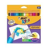 BİC AQUACOULEUR KURU-SULU BOYA KALEMİ TAM BOY 24'LÜ 8575633