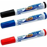 Bic Beyaz Tahta Kalemi 3'lü Set Alkol Bazlı Mürekkep Parlak Renkler ile Kullanıma Uygun