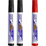 Bic Beyaz Tahta Kalemi Velleda 1701 Set 4 Parça Siyah ve Kırmızı Renkli Yazı Tahtası Kalemi