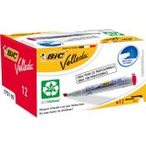 BIC BEYAZ TAHTA KALEMİ VELLEDA 1751 12 Lİ KIRMIZI 904948