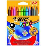 Bic Bıc Pastel Boya PLASTIDECOR12 Li Kutu 12 Parça Renkli Kız Çocuklar İçin Ultra Temiz Kullanım