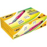Bic Brite Liner XL Pembe 10'lu Kutu Fosforlu Kalem