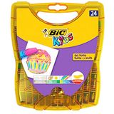Bic Çantalı 24'lü Plastik Kutu Yağlı Pastel Boya