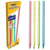 Bic Çizgili Kurşun Kalem 4LÜ