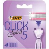 Bıc Click Soleil 5 Bıçaklı Kadın Tıraş Bıçağı Yedek Başlık 4 Lü