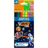 Bic Cosmo Kuru Boya Kalemi 12 Renk (6 Standart + 3 Metalik + 3 Neon)