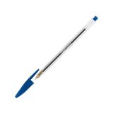 Bic Cristal Medium 1.0 mm Uç Şeffaf Gövde Mavi Tükenmez Kalem